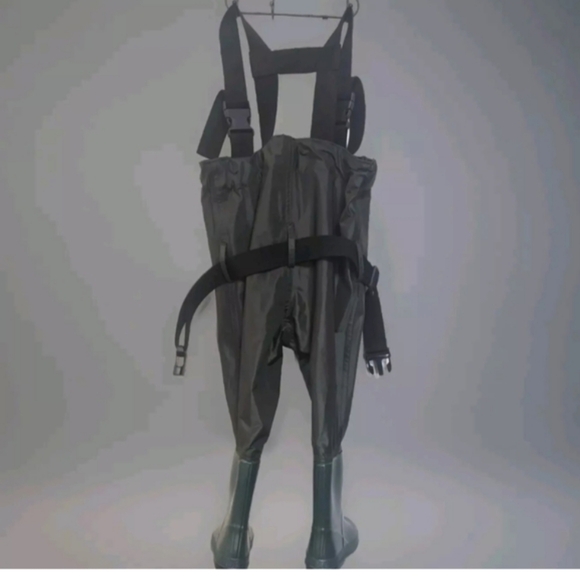 TideWe Chest Waders Fishing Green Childrens Boot Size 27 Bibs Overalls 2T 3T - Picture 2 of 16